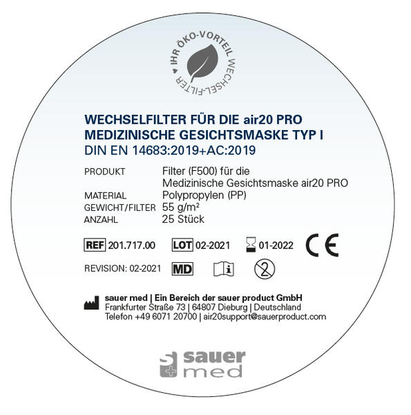 Wechslefilter DIN EN