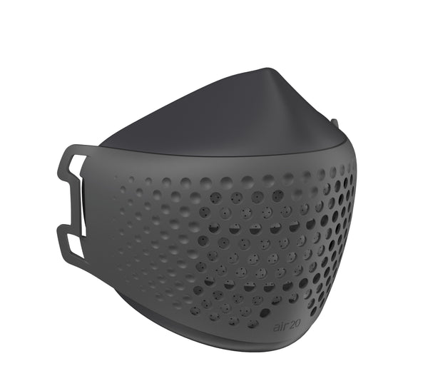 Medizinische Gesichtsmaske air20 PRO dark/anthracite (Anti-Brillenbeschlag)