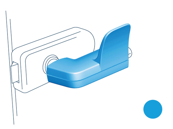 Hygiene Türöffner hugme (lichtblau) - Set bestehend aus Innen- & Außengriff