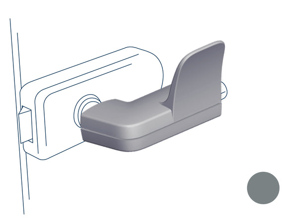 Hygiene Türöffner hugme (fehgrau) - Set bestehend aus Innen- & Außengriff