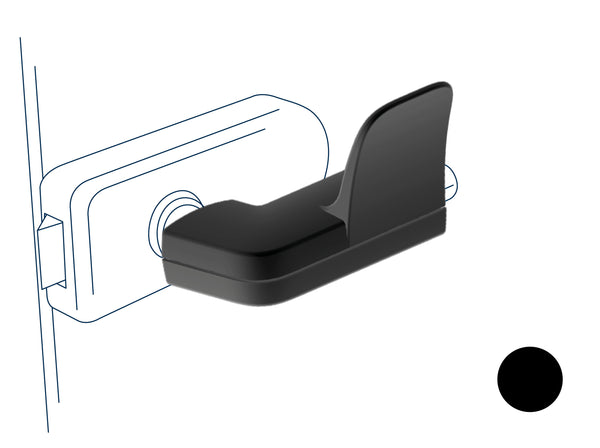 Hygiene Türöffner hugme (schwarz) - Set bestehend aus Innen- & Außengriff