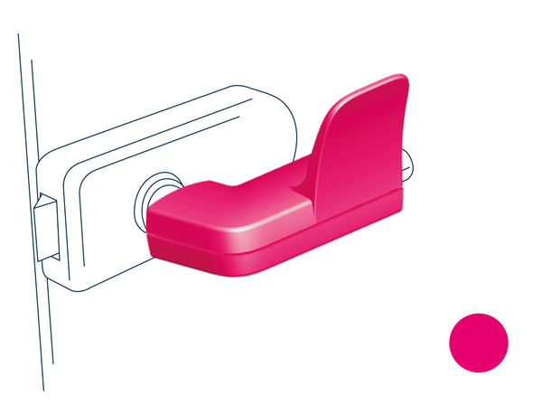 Hygiene Türöffner hugme (magenta) - Set bestehend aus Innen- & Außengriff