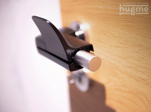 Hygiene Türöffner hugme (schwarz) - Set bestehend aus Innen- & Außengriff