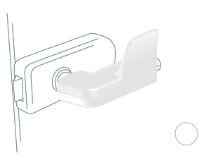 Hygiene Türöffner hugme (weiß) - Set bestehend aus Innen- & Außengriff