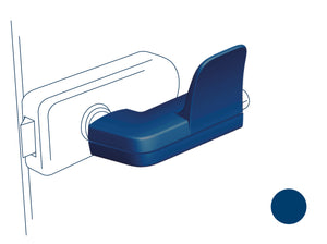 Hygiene Türöffner hugme (violettblau) - Set bestehend aus Innen- & Außengriff